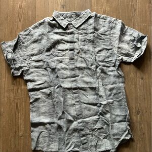 Light Blue Linen Shirt Size L